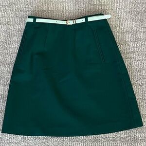 Green pencil skirt